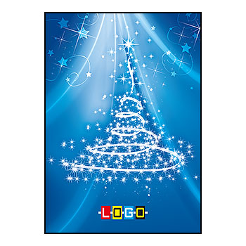 Wzór BZ1-287 - Kartki świąteczne z LOGO firmy