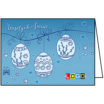 Wzór WN1-079 - Kartki dla firm z LOGO, Karnety świąteczne dla firm - podgląd miniaturka